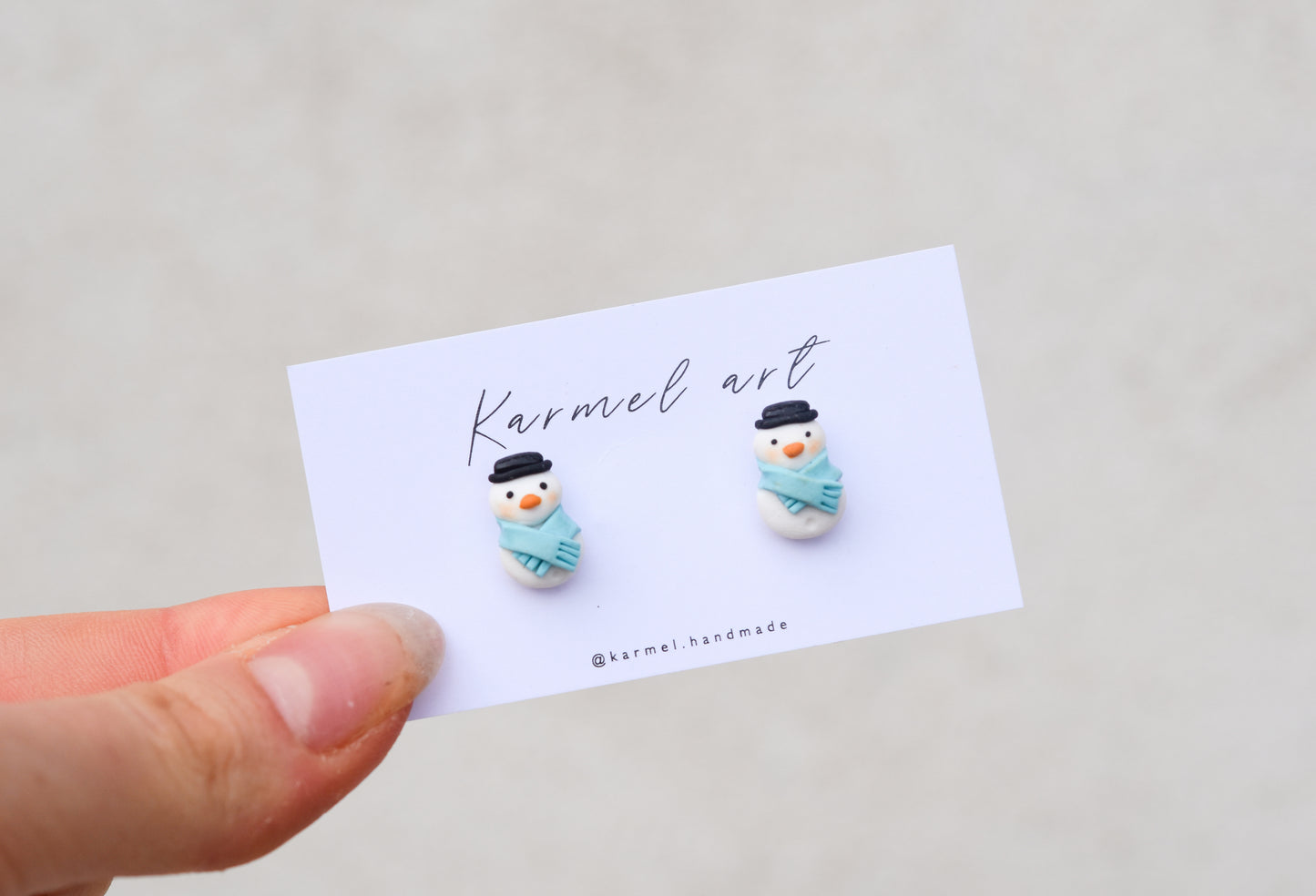 Christmas Earrings | Snowman