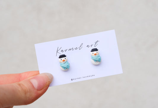 Christmas Earrings | Snowman