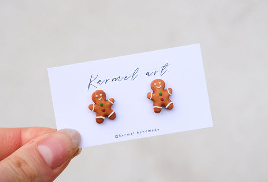 Christmas Earrings | Gingerbread Man
