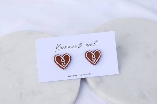 Gingerbread Studs Earrings