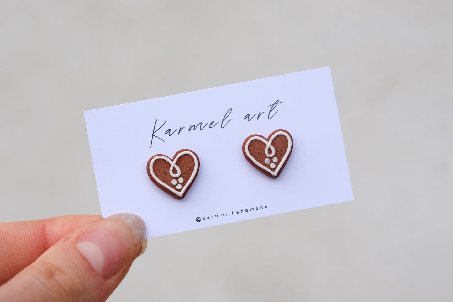 Gingerbread Studs Earrings