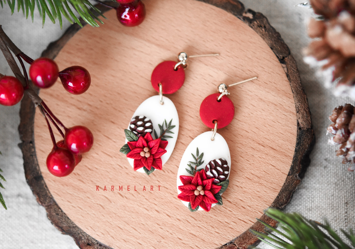 Christmas Earrings | Winter Bloom