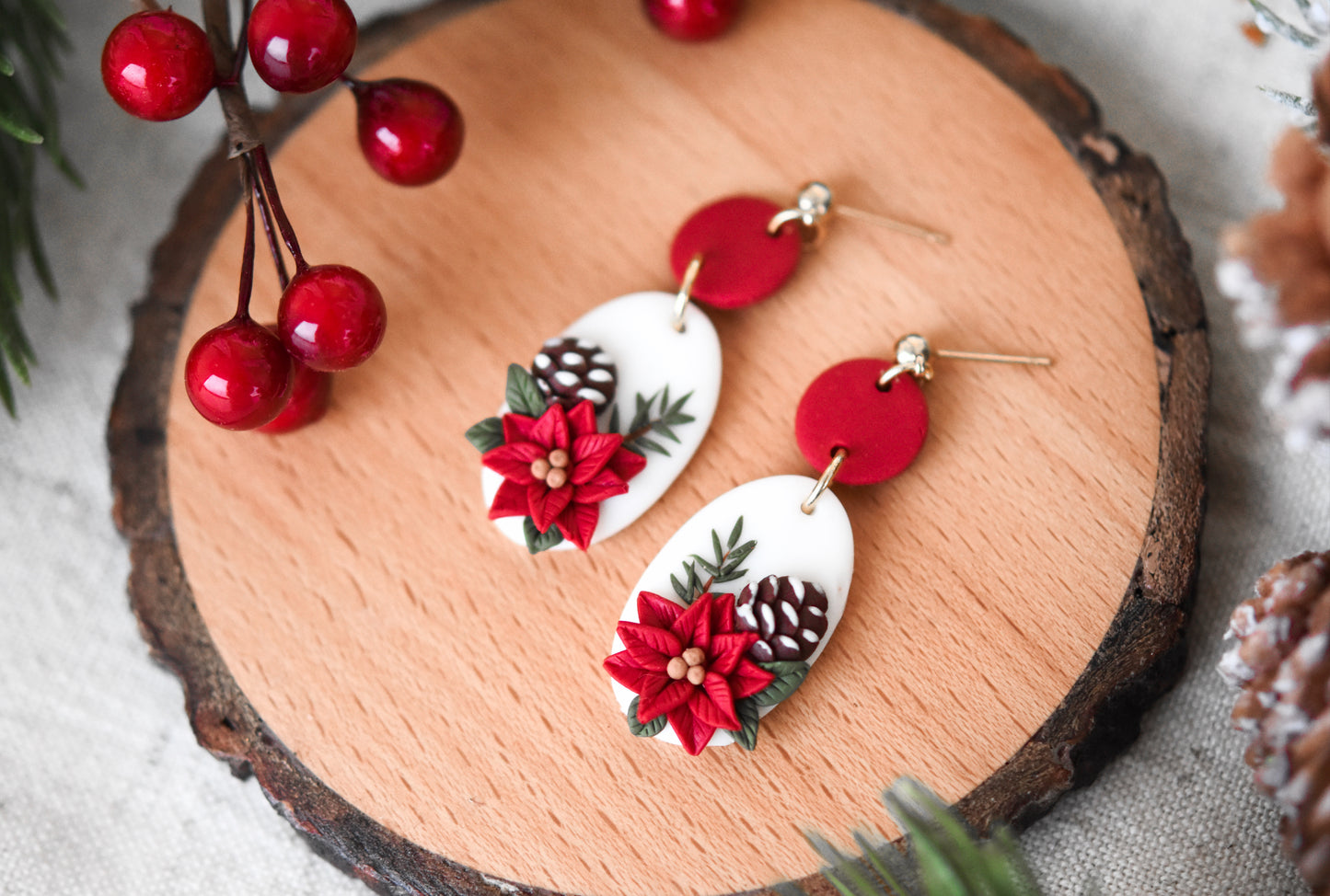 Christmas Earrings | Winter Bloom