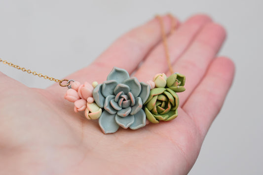 Succulent Necklace | Botanical